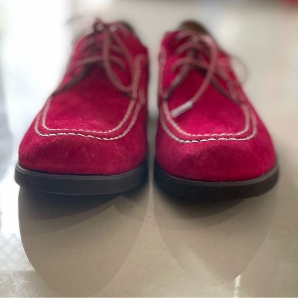 Hush Puppies Dark Red Suede Oxfords - Picture 8 of 8